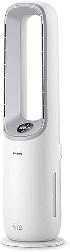 Philips Air Performer 2in1: Purifier and Fan - 70 m², Removes 99.97% of Allergens and Pollutants. HEPA Filter, Smart Sensors, Alexa, App. Quiet and Low Consumption (AMF765/10)