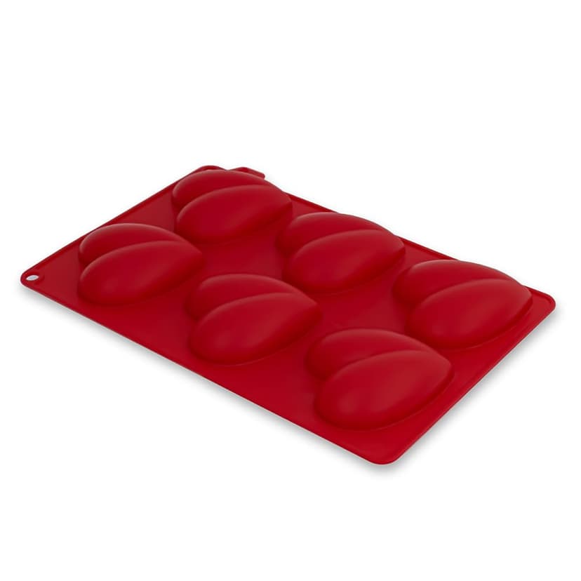 CECOA Silicone Mould with 6 3D Hearts - 5