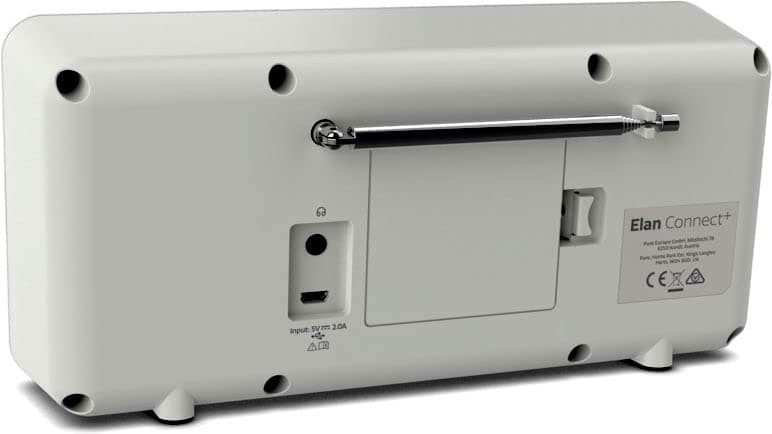 Pure Elan Connect+ All-In-One Stereo Internet Radio with DAB+ and Bluetooth 5.0 (DAB/DAB+ & FM radio, Internet Radio, TFT Display, Music Streaming, Podcasts, Mains and Battery Powered) Stone Grey - 2