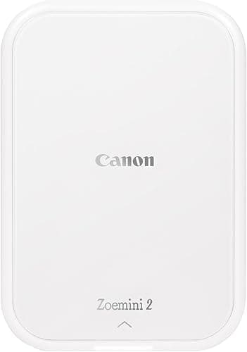 Canon Zoemini 2 Printing Kit: Capture & Create Anywhere - Compact Portable Photo Printer - Bluetooth 5.0 - Fast USB-C Charging for On-the-Go Adventures, Pearl White