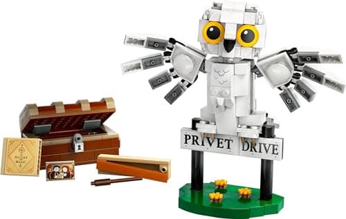 LEGO Harry Potter Hedwig at 4 Privet Drive, Buildable Toy for 7 Plus Year Old Kids, Girls & Boys, with an Owl Figure, Independent Play Set, Small Wizarding World Gift Idea 76425 - 11