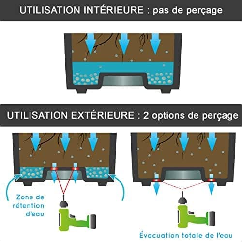 EDA Plastiques Toscane 13637 G. ANT SX2 Vase 20 x 80 cm XXL - 3