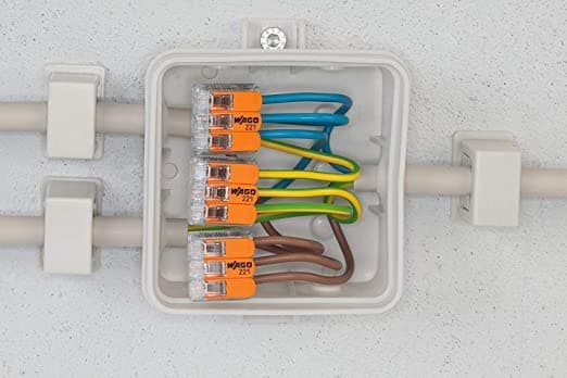 WAGO 221�XP-412�Connection Clamp 2�Conductors with Levers Small 0.2���4�mm� Transparent Design, Pack of 1 - 3