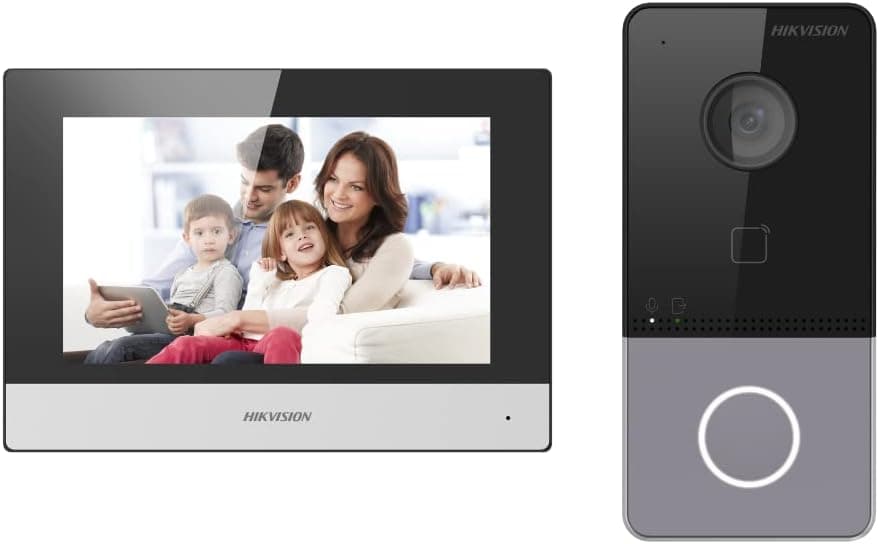 Kit videointercom IP Hikvision DS-KIS603-P(C) Flash 32 MB,memorie RAM 256MB,Indoor station: Supports live view of up to 16 IP ca