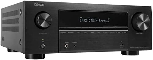 Denon AVC-X3800H 9.4 Channel AV Receiver, Amplifier with Auro-3D, Dolby Atmos, DTS:X, 6 Inch 8K Inputs and 3 Outputs, Bluetooth, AirPlay 2, HEOS Multiroom, Alexa Compatible, Black