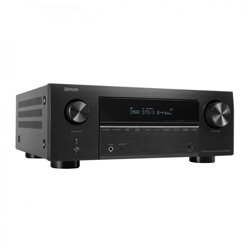 Denon AVC-X3800H 9.4 Channel AV Receiver, Amplifier with Auro-3D, Dolby Atmos, DTS:X, 6 Inch 8K Inputs and 3 Outputs, Bluetooth, AirPlay 2, HEOS Multiroom, Alexa Compatible, Black - 1