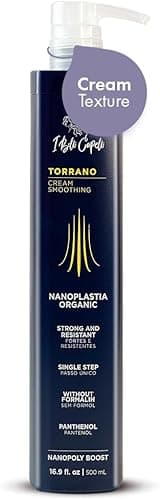 I Belli Capelli Torrano Cream Nano Keratin Hair Treatment, Straightening Hair 1 Step, Formaldehyde Free-Nanoplastia Para Alisar Cabello, Keratina Organica Sin Formol -Brazilian Nano Keratin (500ml)