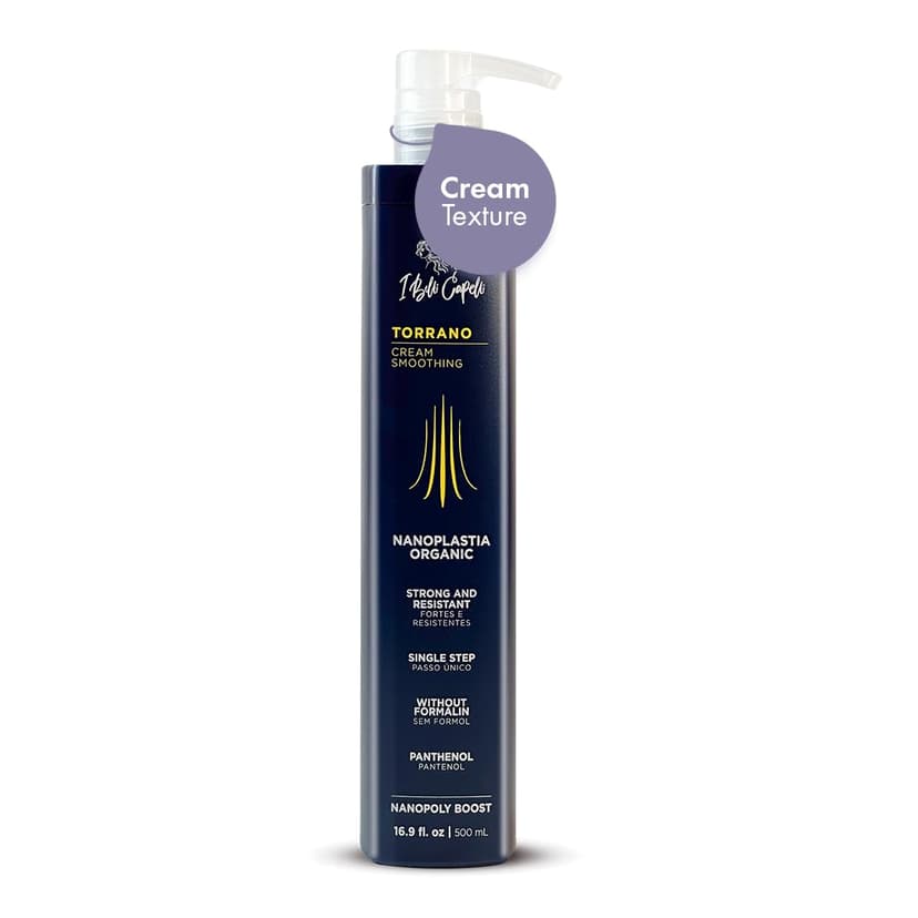 I Belli Capelli Torrano Cream Nano Keratin Hair Treatment, Straightening Hair 1 Step, Formaldehyde Free-Nanoplastia Para Alisar Cabello, Keratina Organica Sin Formol -Brazilian Nano Keratin (500ml) - 1