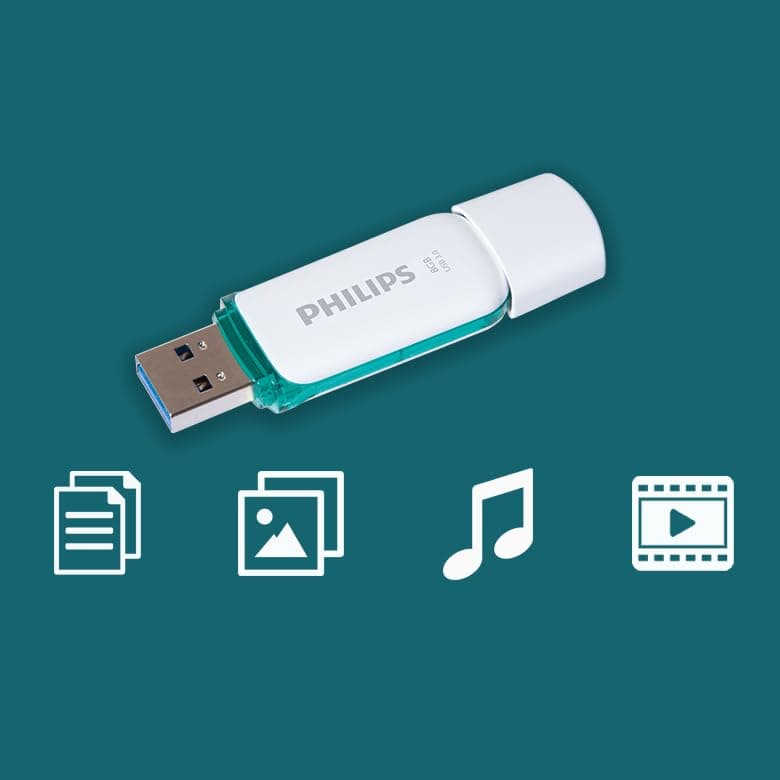 Philips SNOW USB flash drive 8 GB – USB 3.0 8GB – up to 80 MB/s read - 6