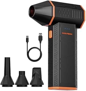 WOLFBOX MF50 Compressed Air Duster-110000RPM Super Power …