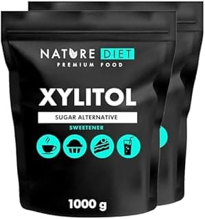 Nature Diet - Xylitol 2 x 1 kg | 100% natural | sugar substitute | vegetable sweetener | low glycemic index | low caloric content