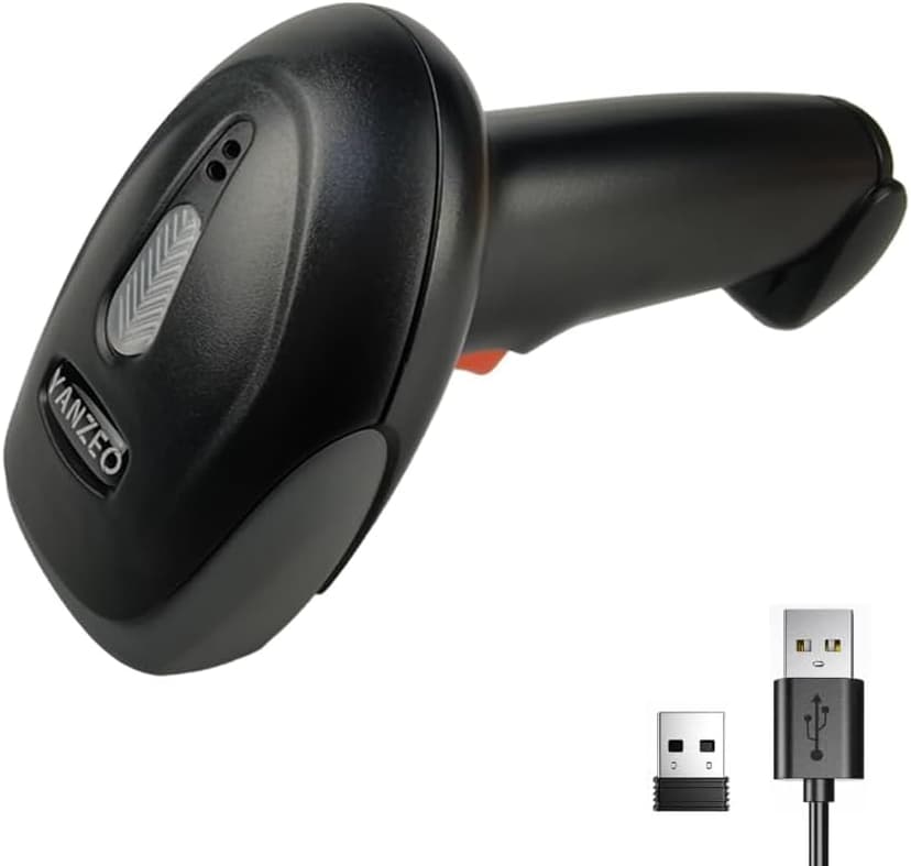 Yanzeo L6811 Barcode Scanner 1D Wireless & USB Barcode Reader for Windows, Android, iOS & PC - 1