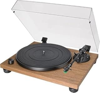 Audio-Technica LPW40WN Turntable Manual Belt-Drive Wood B…