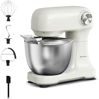 Moulinex, Bake Simple, Compact Mixer, Easy Use, Whisk, Beater and Mixer Hook, QA141AF0 - 1