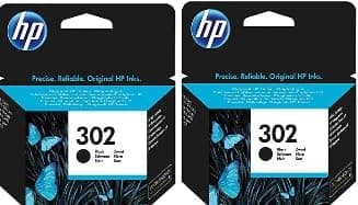 HP 302 2-Pack Black Original - Original - Ink Cartridge