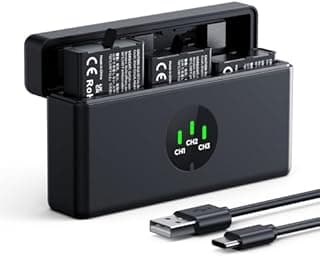K&F CONCEPT 3 Pack Osmo Action 5 Pro Battery and Charger …