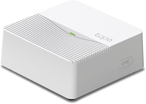 TP-Link Tapo H200 Smart IoT Hub, up to 64 switches & sensors or buttons + 4 battery cameras or doorbells, not compatible with Tapo camera models with power cable, Kasa thermostat KE100