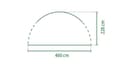 Coleman Side Panel with door for Event Shelter XL and Event Shelter Pro XL 4.5 x 4.5 m | Gazebo side panel with door and window | Sun protection | Water-repellent (Gazebo not included) - 3