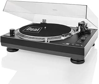 Dual DTJ USB DJ Turntable (33/45 rpm, Pitch Control, Magn…