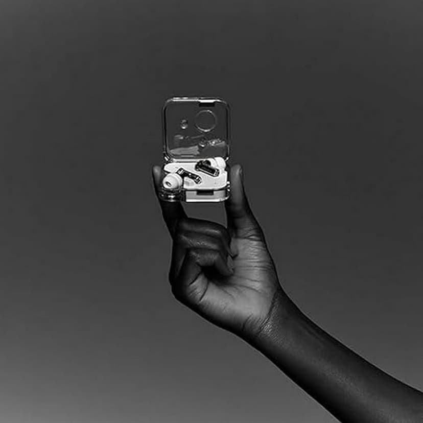 Nothing Ear (2) - Wireless ANC (Active Noise Cancelling) Headphones, Hi-Res audio certified, Dual Connection, Powerful 11.6 mm custom driver - White - 2