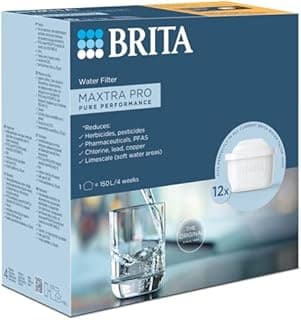 BRITA Cartouche de filtre à eau MAXTRA PRO Pure Performance Pack de 12 - Recharges originales pour toutes les carafes BRITA