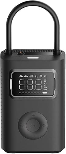 Xiaomi Portable Electric Air Compressor 2 Pro – High-Speed Cordless Tyre Inflator with Digital Display, 150 PSI, Smart Presets, Type-C Charging, 19L/Min Airflow, for Car, Bike, Ball – Black