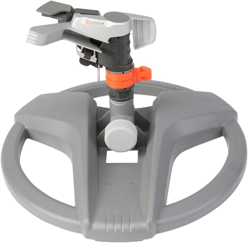 Gardena Premium Full or Part Circle Pulse Sprinkler (on a plastic sled): Premium sprinkler for watering large areas of up to 490 m², infinite range adjustment up to 12.5 m (8135-20) - 4