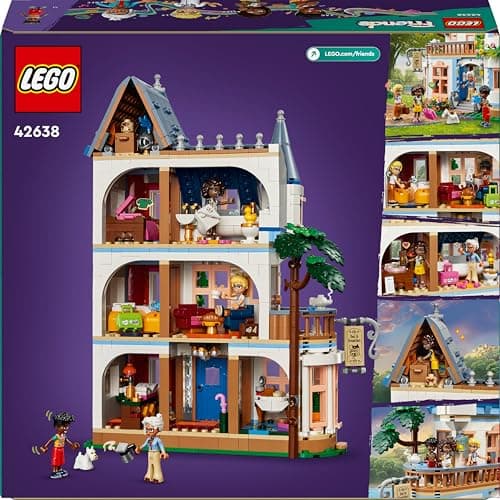 LEGO Friends Castle Bed and Breakfast Hotel Playset, Building Toy for 12 Plus Year Old Kids, with 4 Mini-Dolls, a Dog Figure and Accessories, Gift Idea for Girls, Boys and Teens 42638 - 14