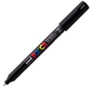 POSCA - Uni Mitsubishi Pencil - 3 x Black PC1MR Extra Fine Tip Markers Calibrated 0.7mm - Water-Based Paint Marker - All Purpose - For Paper, Textile, Glass, Pebble, etc. - 7