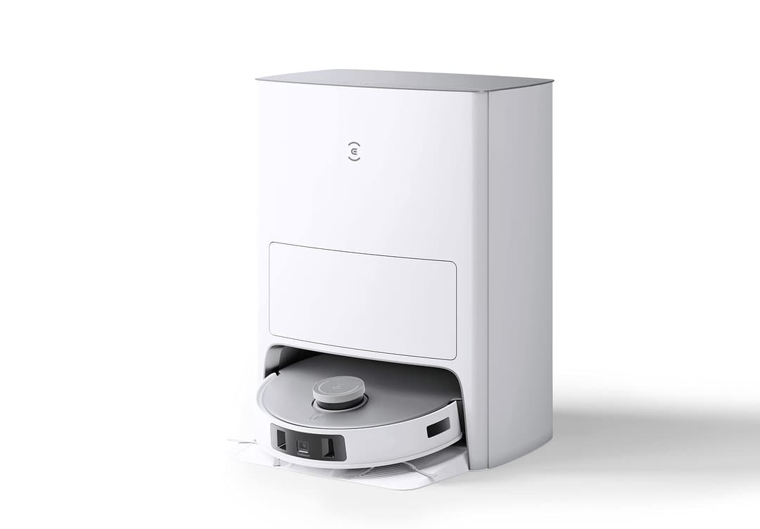 ECOVACS DEEBOT T20 Omni 6000Pa Robot aspirateur Laveur, Auto Levage de la serpillière, Nettoyage à l'eau Chaude et séchage, Vidage Automatique, détection d'obstacles 3D, réservoir d'eau 4L, Alexa/APP