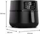 Philips Air Fryer Series 5000 7.2L Connected - 16 Cooking Functions, XXL Size 7.2L/1.4kg, RapidAir Technology, -90% Fat, Touch Screen, Easy to Clean, Black (HD9285/90) - 3
