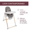 Chicco Polly Armonia Chaise Haute Bebé Évolutive, pour Enfants de 0 Mois à 40 kg, 9 Niveaux de Hauteur, 3 Positions d'Inclinaison, Repose-Pieds Réglables, Pliage compact, 4 Roues, Brun - 3