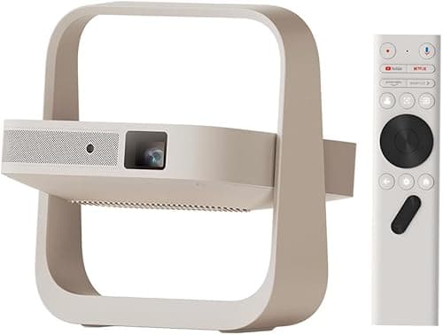 XGIMI Elfin Flip Vidéoprojecteur 1080P FHD, Netflix sous Licence, Rotation à 150°, 400 ISO Lumens, Adaptation de l'écran, 2 x Haut-Parleur 3 W intégrés, Wi-FI, Bluetooth