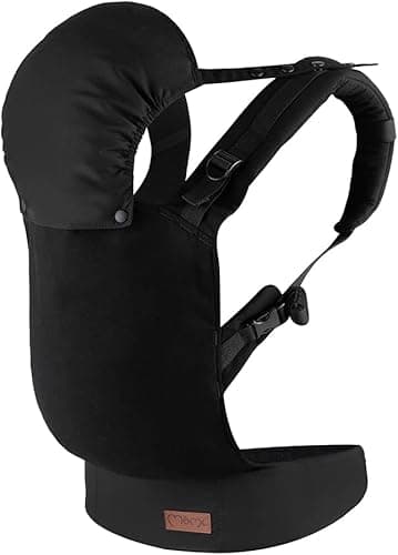 MoMi Collet Baby Carrier for Children Aged 3-48 Months (4-20 kg Body Weight), 2 Carrying Positions with 6 Adjustment Points, with Hood and Head Support for Baby