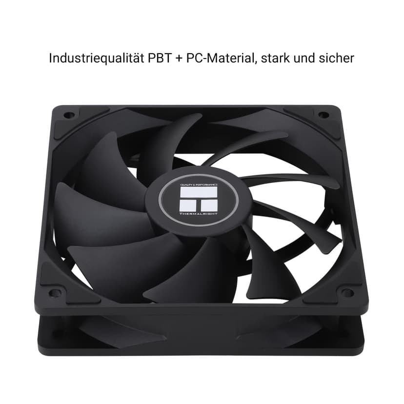 Thermalright TL-C12C X3 CPU Fan 120mm Case Cooler Fan, 4pin PWM Silent Computer Fan avec roulement S-FDB inclus, jusqu’à 1550RPM ventilateur de refroidissement (3 quantités) - 5
