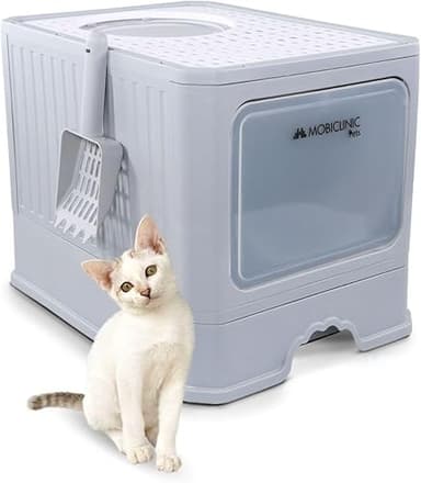 Mobiclinic® Pets, Bac à litière pour Chats Couvert, Tiroi…