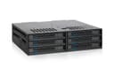 ICY DOCK ExpressCage MB326SP-1B Lot de 6 racks amovibles pour disque dur SATA/SAS 2,5" avec plateaux sans vis dans une baie 5,25" - 1
