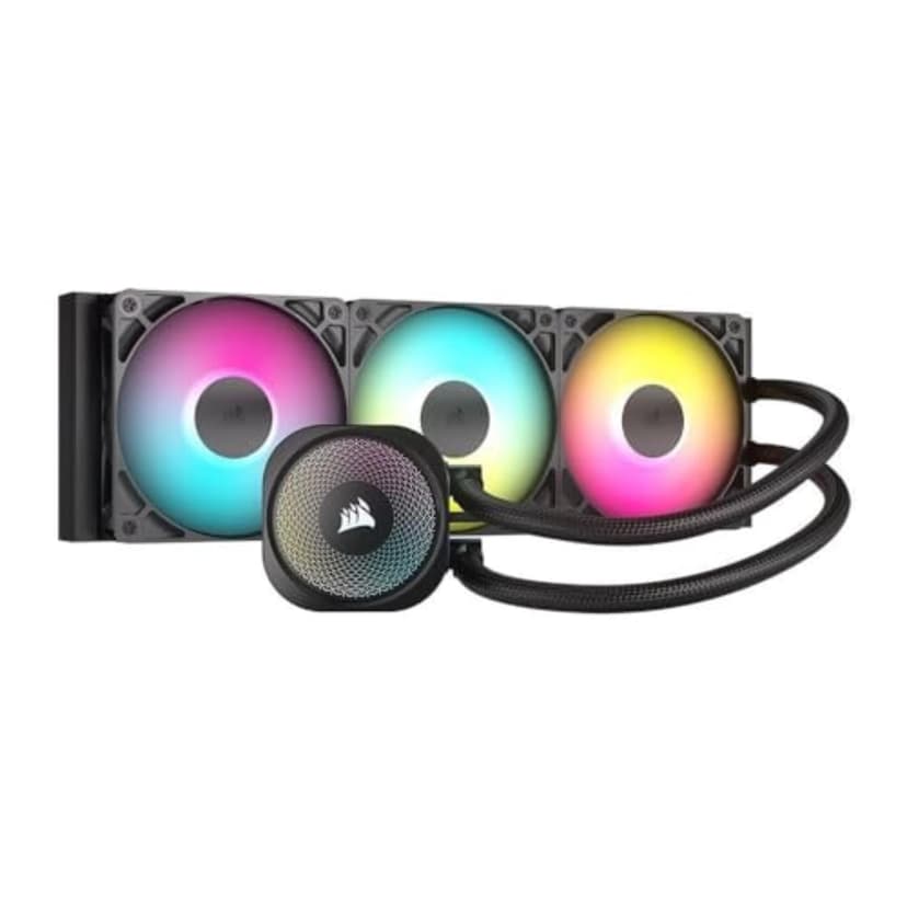 Corsair NAUTILUS 360 RS ARGB Liquid CPU Cooler – 360mm AIO – Low-Noise – Direct Motherboard Connection – Daisy-Chain – Intel LGA 1851/1700, AMD AM5/AM4 – 3x RS120 ARGB Fans Included – Black - 1