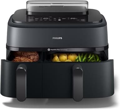 Philips Airfryer Series 5000 - Air Fryer with Double Bask…