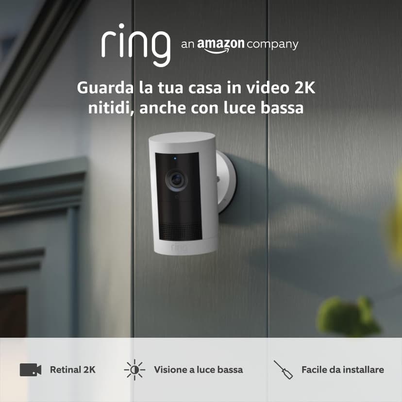 Ring Outdoor Camera Plus (newest gen) Battery | Wide-Angle 2K Video with Ring Vision I DIY Wireless Outdoor Security Camera | alternative to CCTV system I 30-day free trial of Ring Subscription Plan - 1