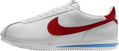Nike Men's Cortez Shoes, White/Varsity Red/Varsity Blue, 6