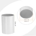 sourcing map 6.3 Inch PVC Rigid Tube Round Pipe Tubing Hardware Tubing 152mm ID 160mm OD 20cm/8" Length White High Impact for Water Pipe, Crafts - 2