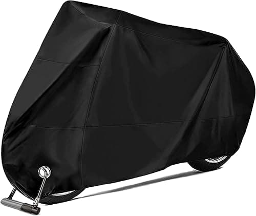 Housse de Protection pour Moto, Bicyclette et Scooter - Couverture Imperméable Extérieur en Tissu Oxford - Contre la Pluie et Les Rayons UV - 245 X 105 X 125CM