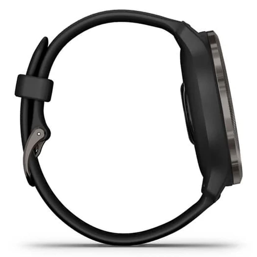 Garmin Venu 2 - Montre connectée GPS Multisports avec écran AMOLED, autonomie Longue durée (11 Jours) – Gris avec Bracelet Noir - Boîtier 45 mm - 4