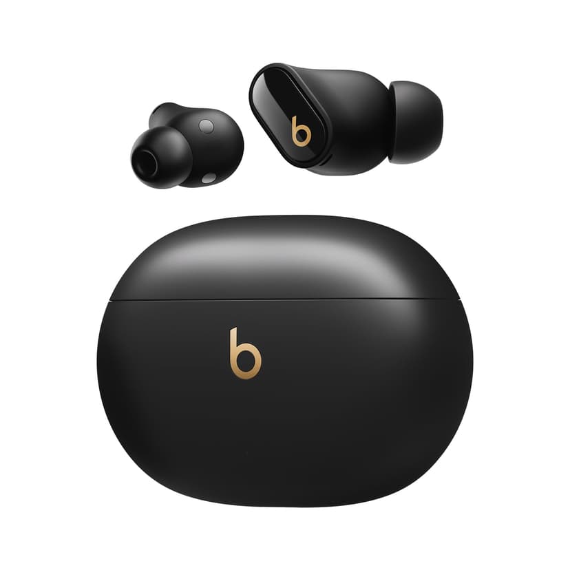 Beats Studio Buds + | True Wireless Noise Cancelling Earbuds, Enhanced Apple & Android Compatibility, Built-in Microphone, Sweat-Resistant Bluetooth Headphones, Spatial Audio – Black/Gold - 1