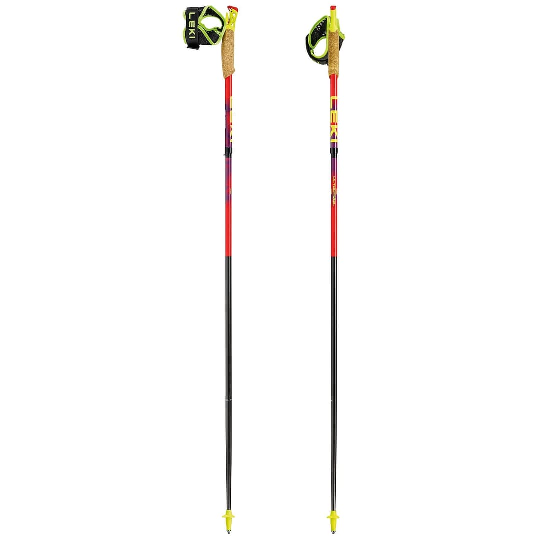 LEKI Ultratrail FX.One Trail Running Poles for Women & Men | Foldable Carbon | Ultra-light | Fixed Length