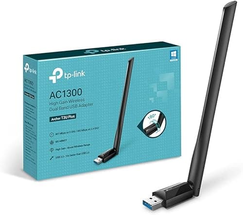 TP-Link Archer TX30U Plus AX1800 USB WiFi Dongle for PC, 6 Dual Band WiFi Adapter for PC with 2 Adjustable Antennas,3.0,MU-MIMO and OFDMA,Encryption Security,Plug and Play