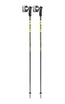 LEKI Detect S Ski Poles 120 cm Olive Green/Dark Olive/Neon Yellow - 1