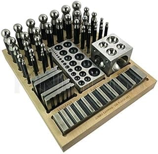 40 PC jumbo Doming bloc et Punch Set en acier de Dapping …