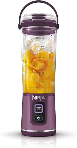 Ninja Blast BC151EUPR Portable Blender/Blender/Smoothie Maker, 530 ml Cup, Leak-proof Lid, Powerful Mini Stand Mixer, Wireless & Rechargeable, Crushes Ice & Fruit, Purple,